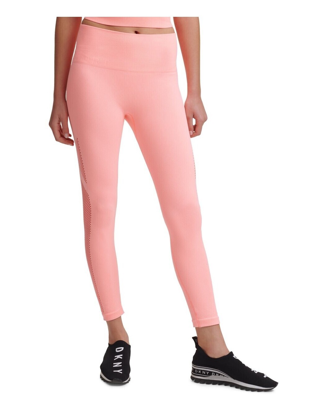 DKNY Womens Sport Seamless High-Rise 7/8 Length Leggings Size M